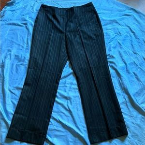 Calvin Klein Silk Pinstriped Dress Pants